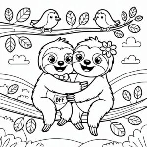 bff coloring pages printable