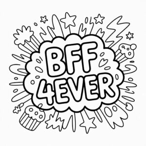 cute best friend coloring pages
