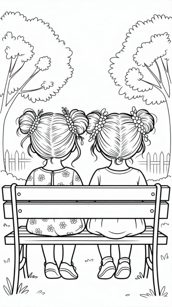 printable best friend coloring pages