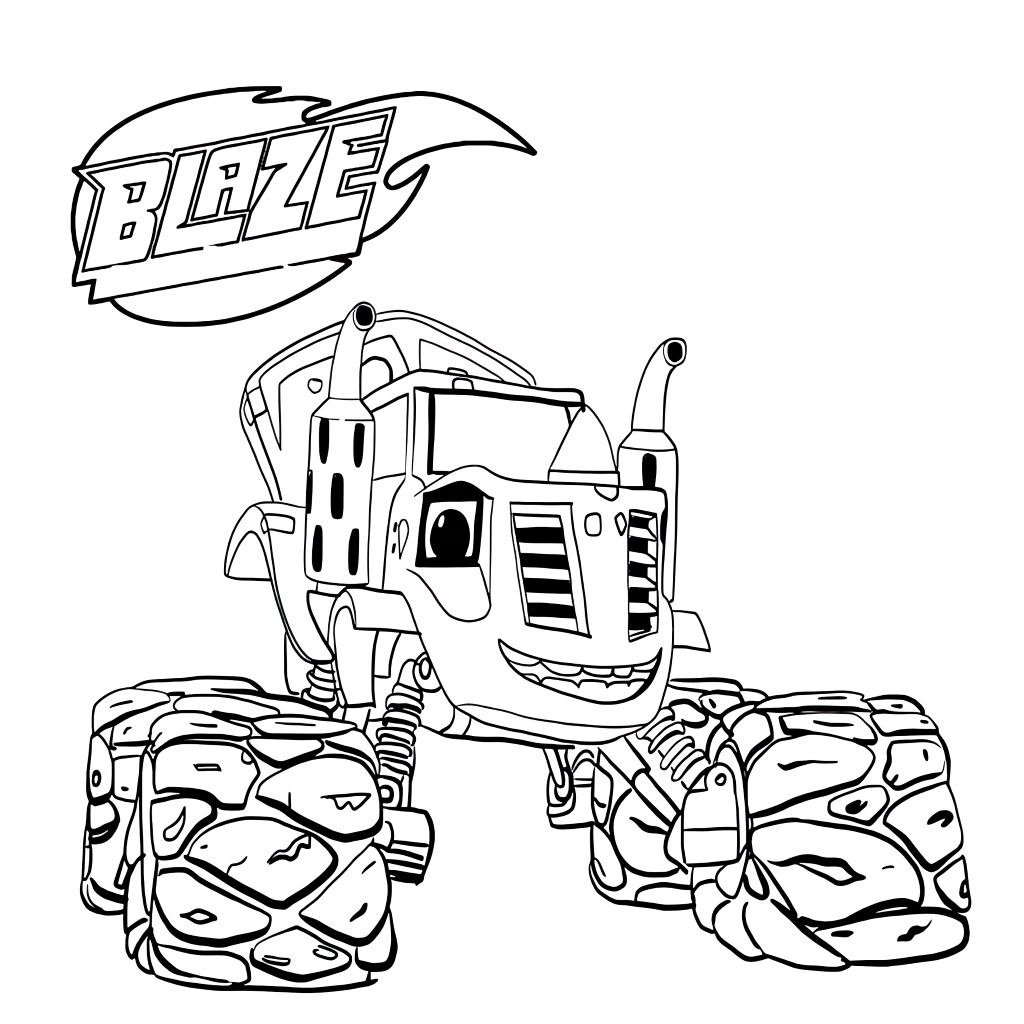 blaze monster truck coloring pages
