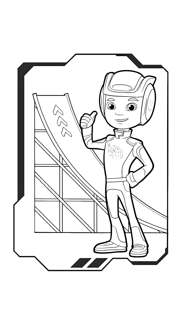 blaze coloring pages free