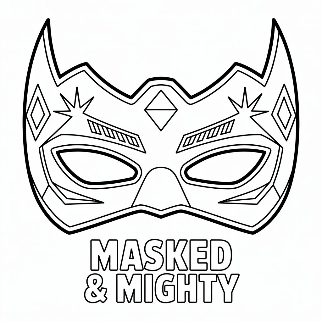 mardi gras mask color page