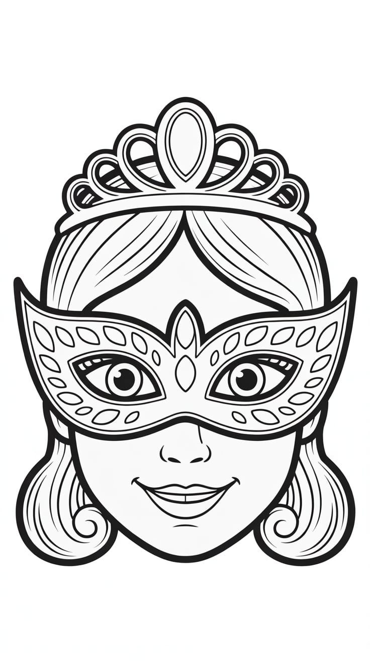 printable halloween mask coloring pages