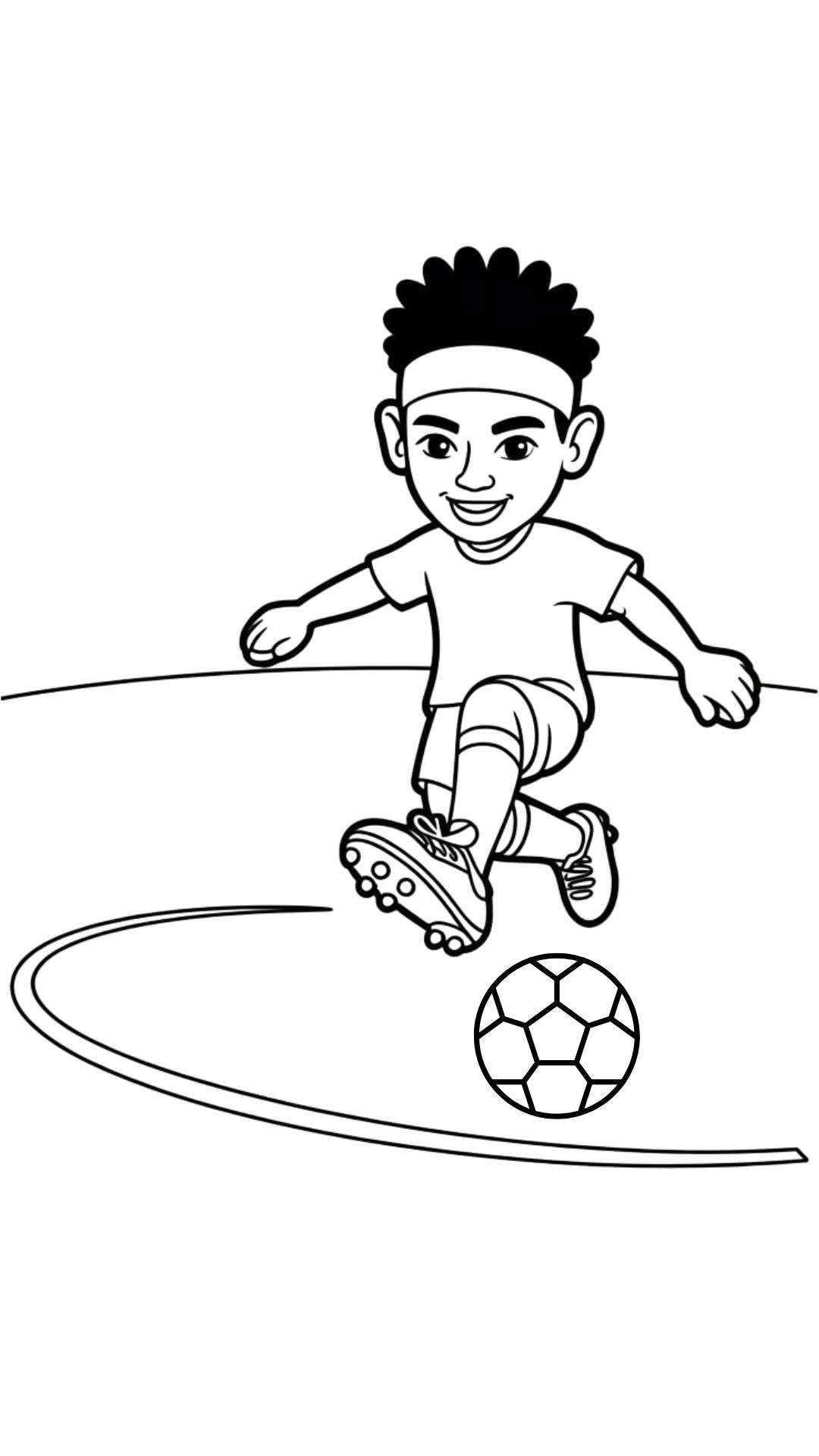 free coloring pages football player
