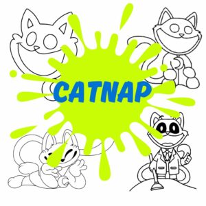 Catnap Coloring Page