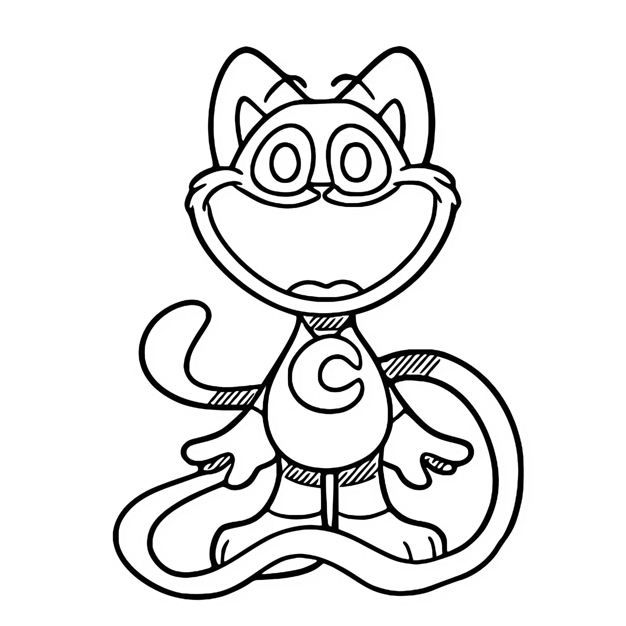 a picture of catnap coloring page