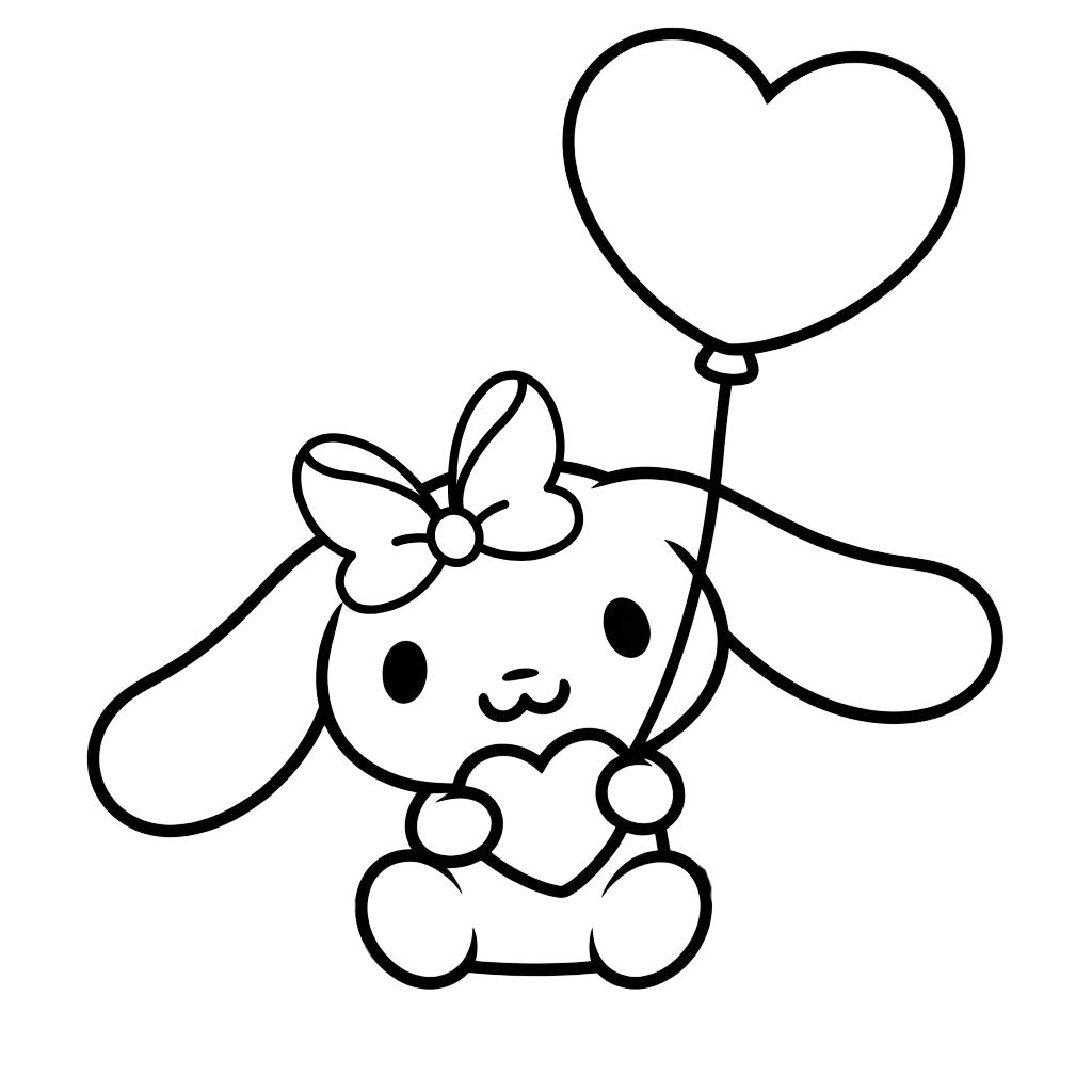 cinnamoroll my melody coloring pages