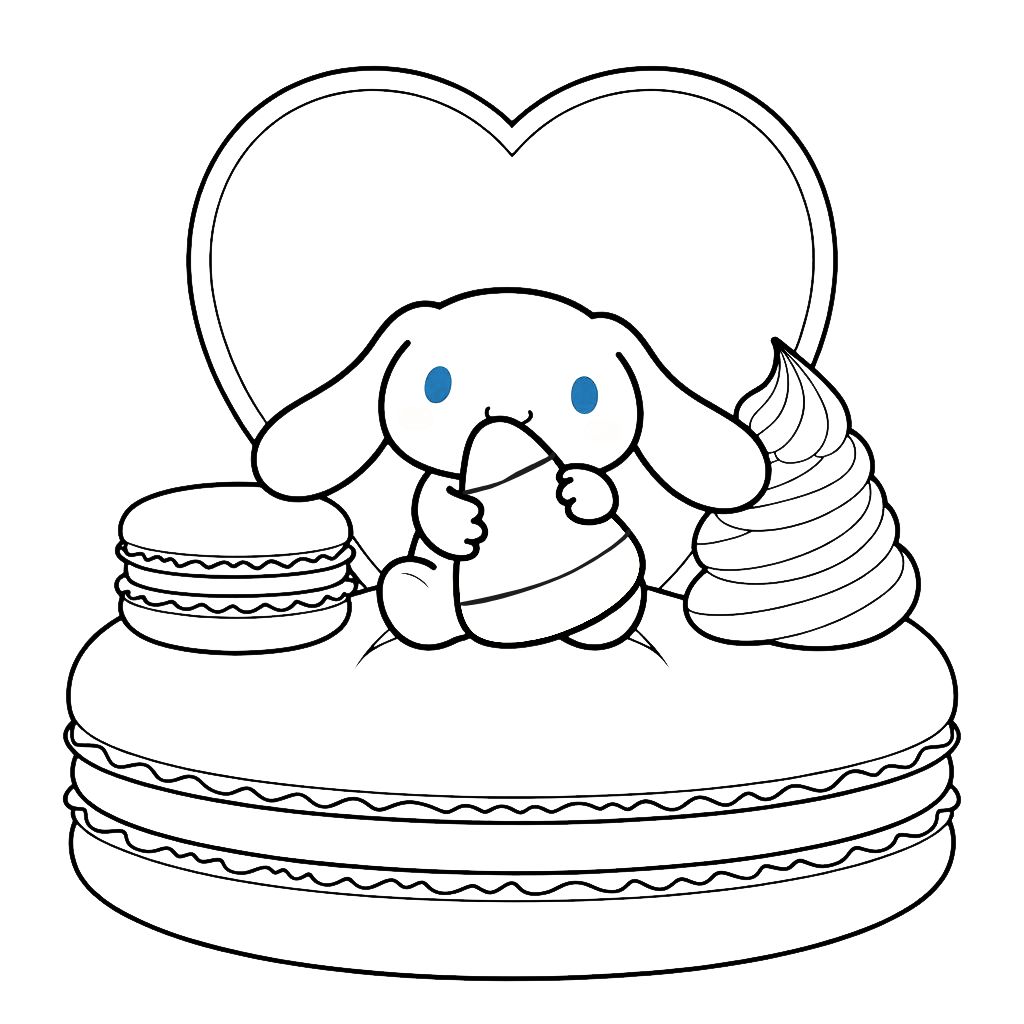 cute cinnamoroll coloring pages