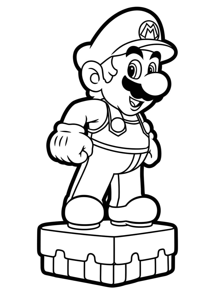 color sheets mario