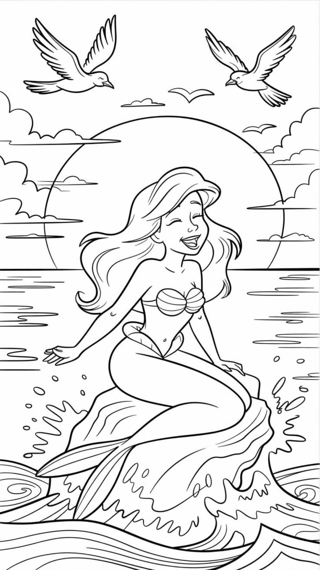 coloring book ariel