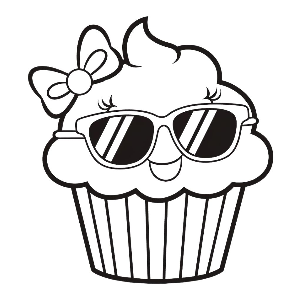 coloring pages cupcake