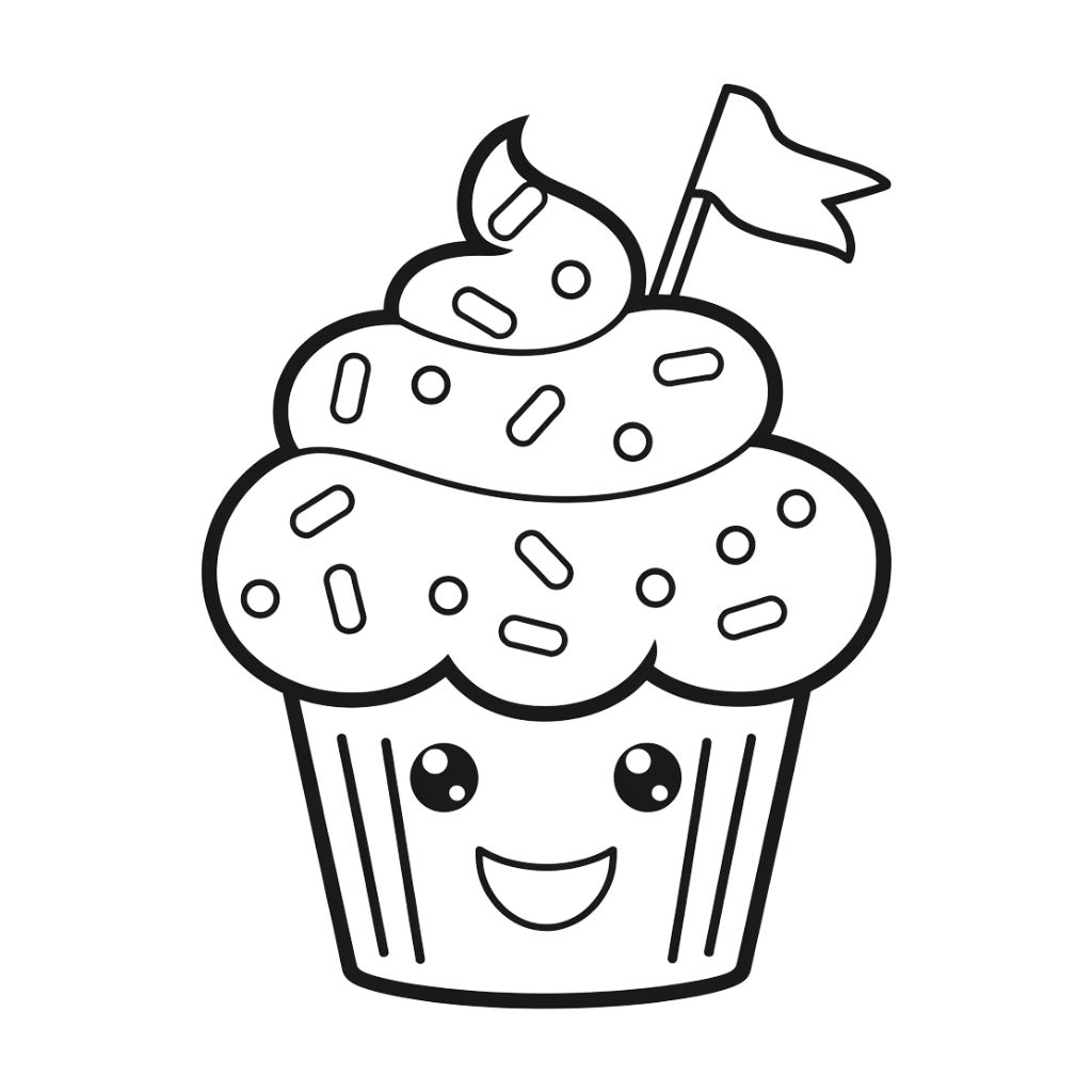 coloring pages cupcakes