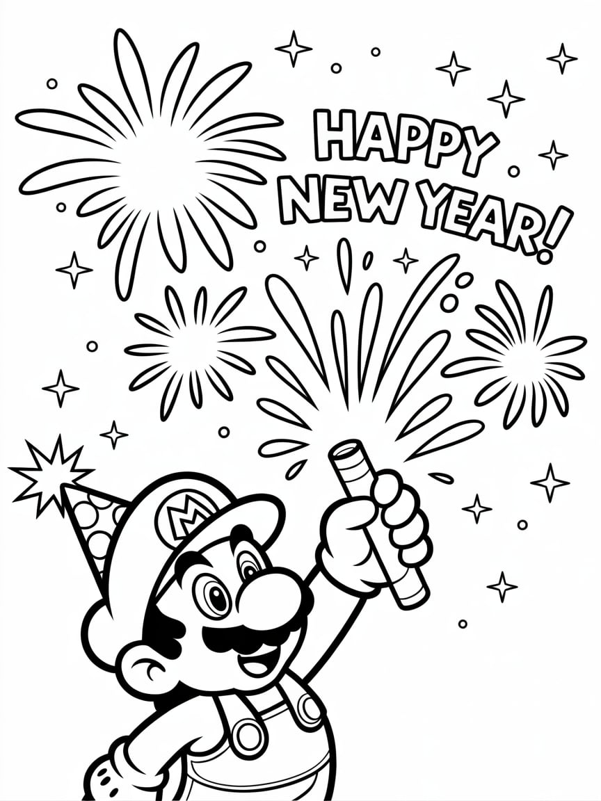coloring sheets mario