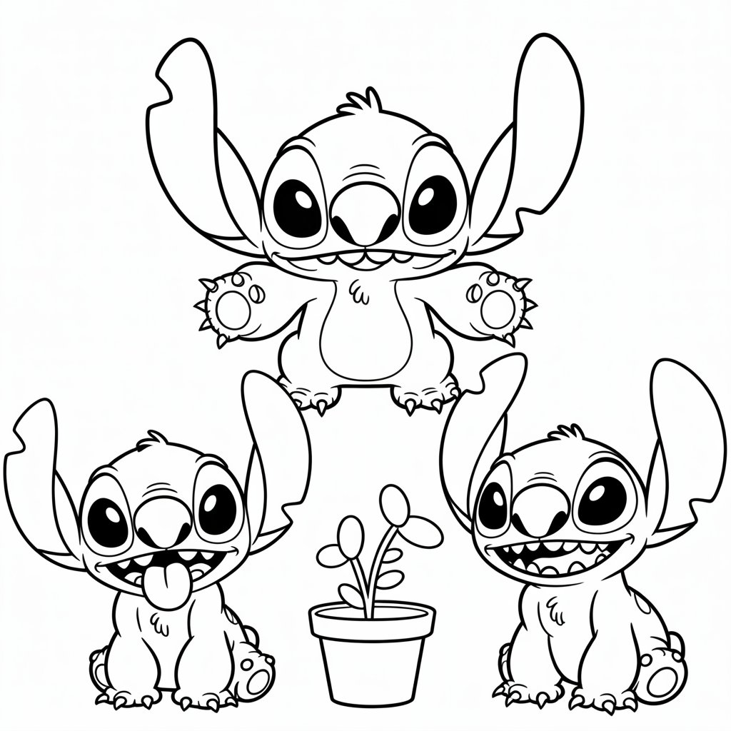 coloring sheets stitch