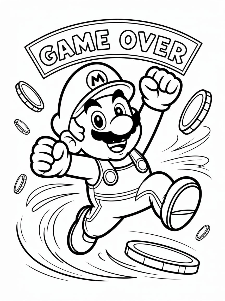 coloring sheets super mario