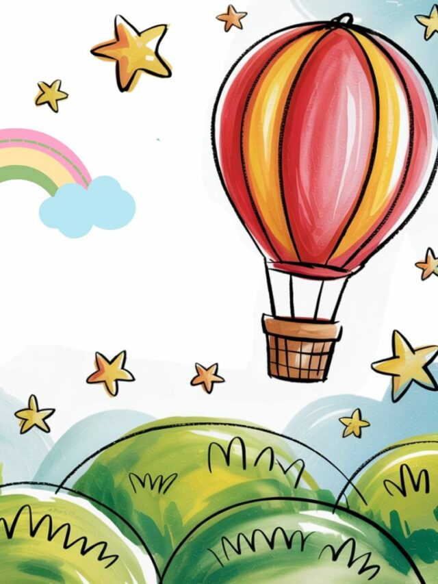 Luchtballon Kleurplaat