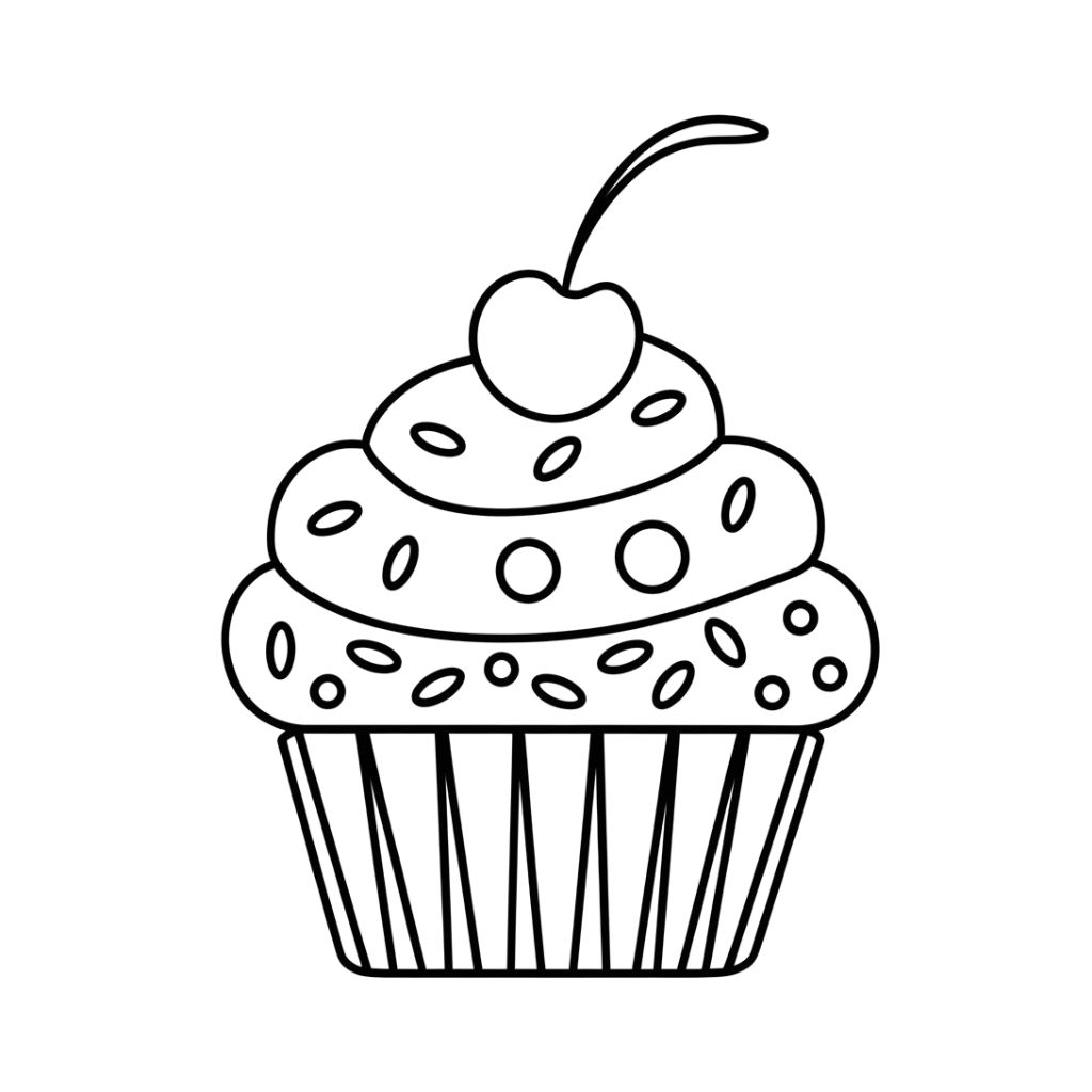 cupcakes coloring pages