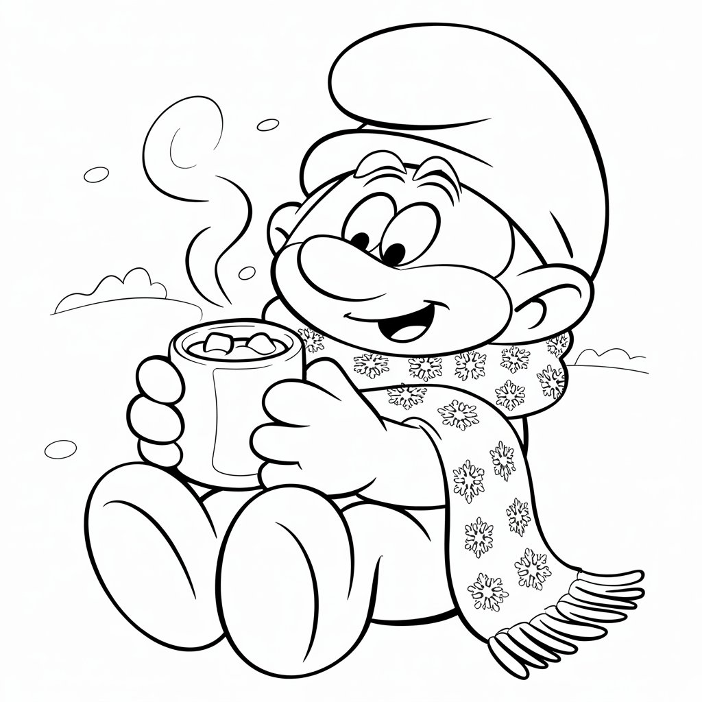 smurf coloring pages