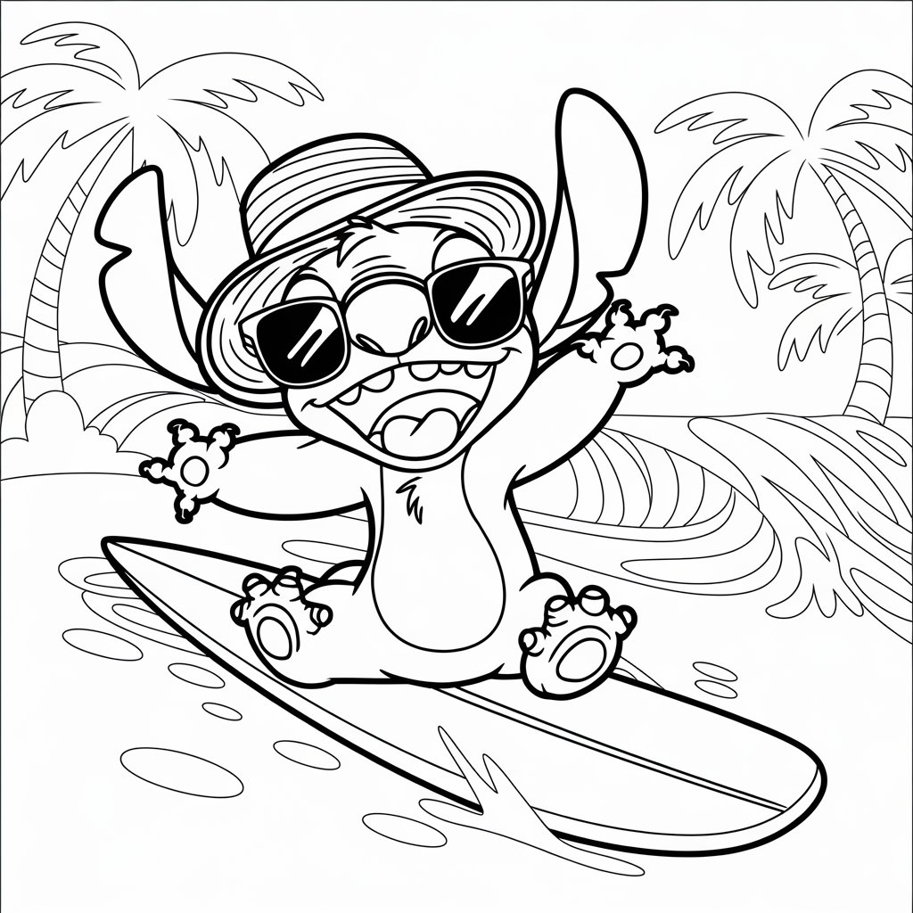 disney mystery coloring book stitch