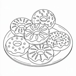 donut coloring sheets