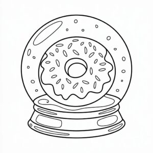 coloring pages donuts