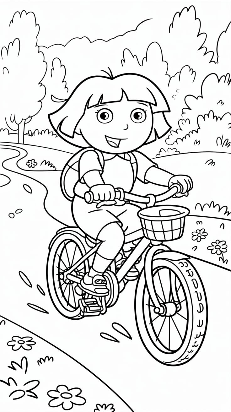 coloring pages dora