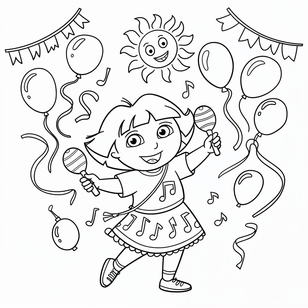 dora coloring pages