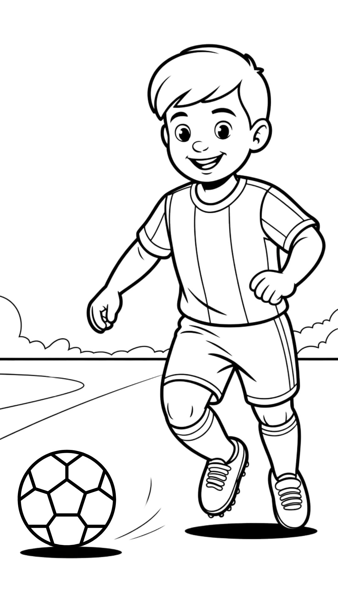 coloring page football player