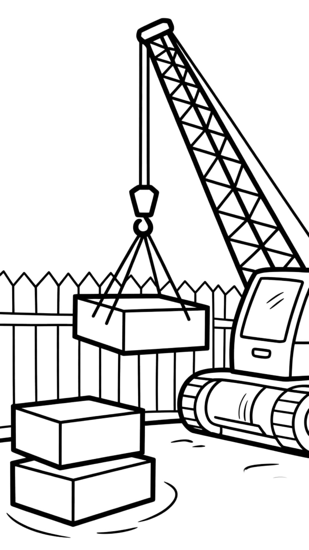Crane Coloring Page Stock Vector Image & Art