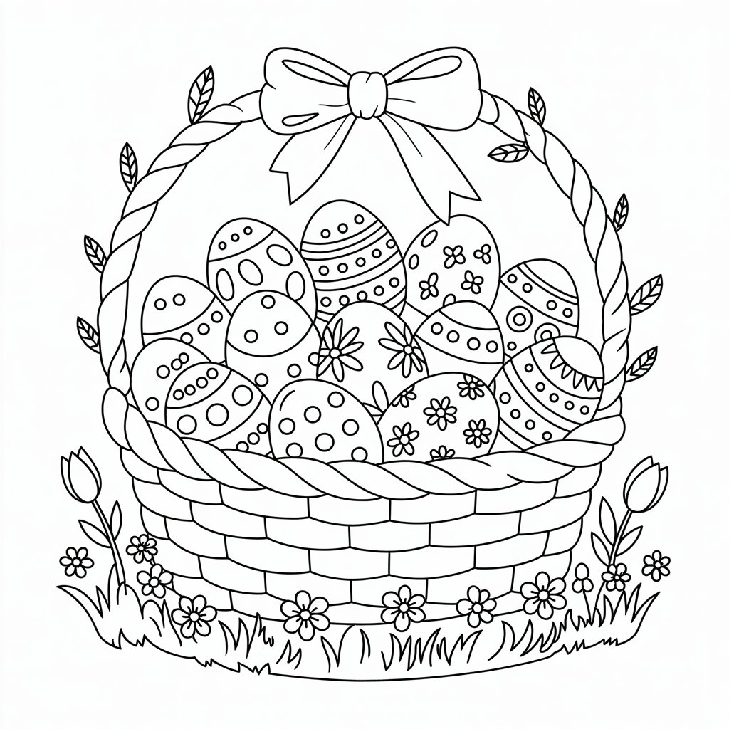 coloring egg pages