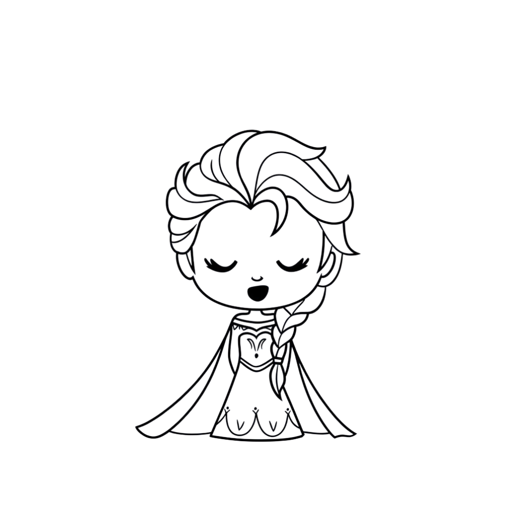 elsa color sheet