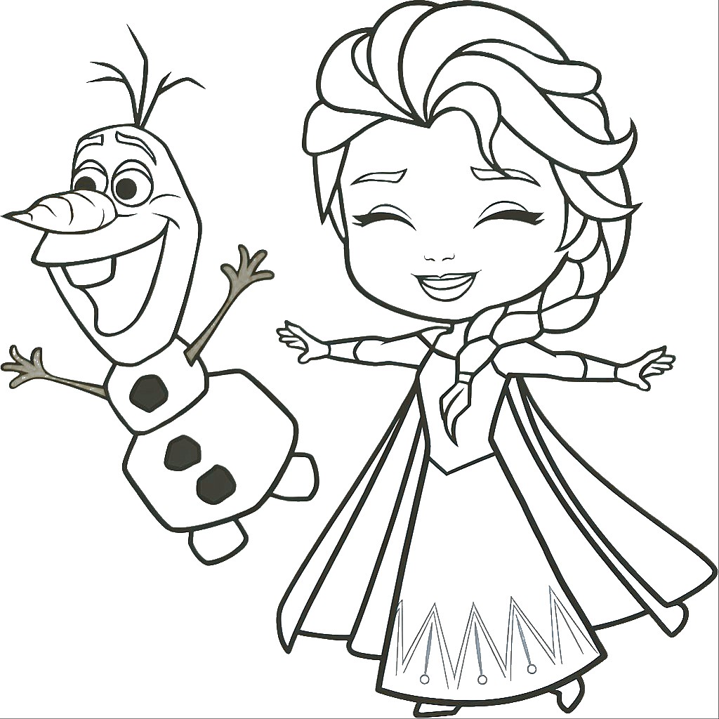 elsa coloring sheet