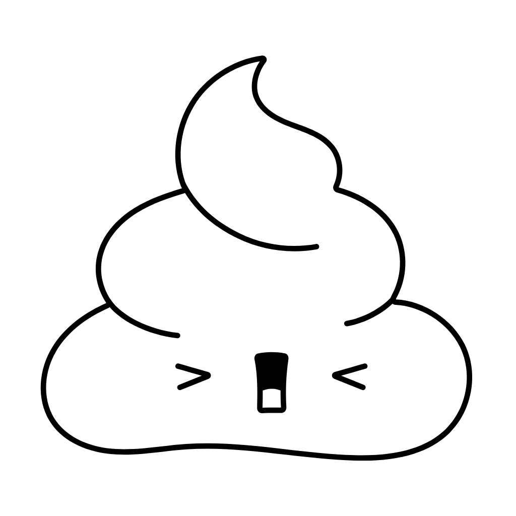 poop emoji coloring pages