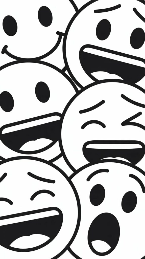 emoji movie coloring pages