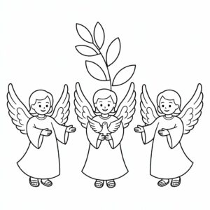 coloring pages of angels