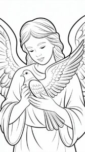 angel coloring sheet