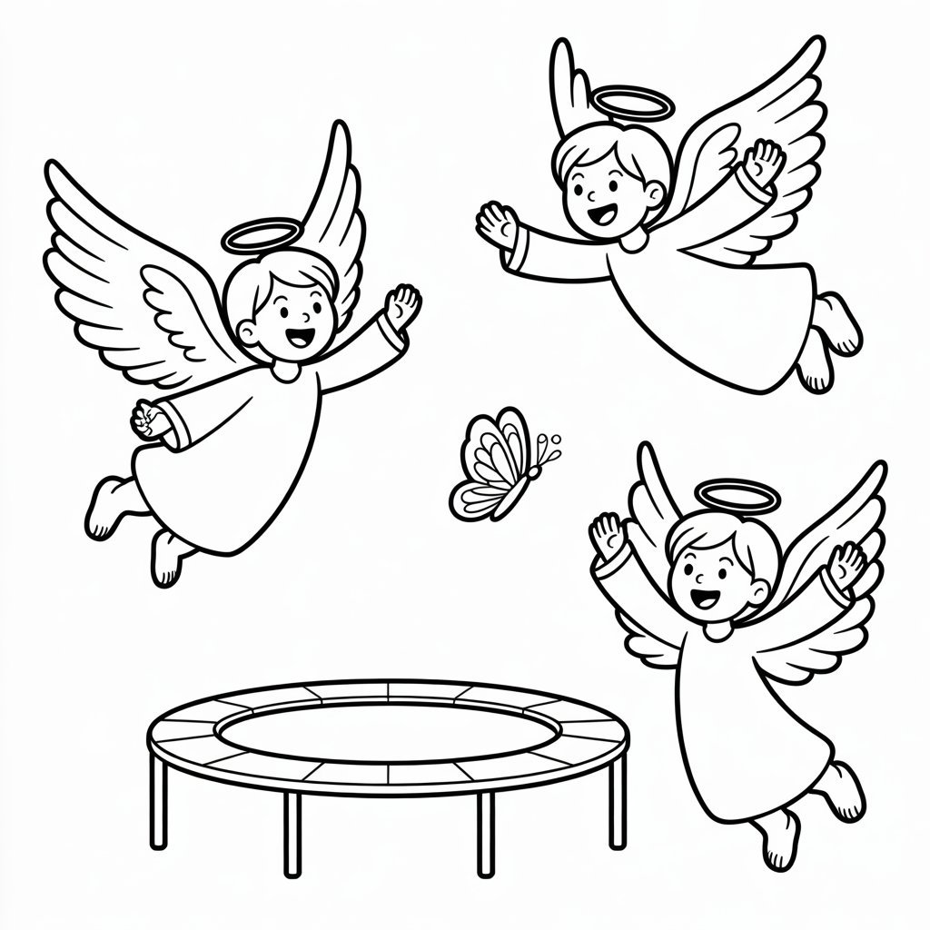 angels coloring page
