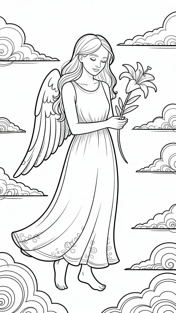 angel coloring pages