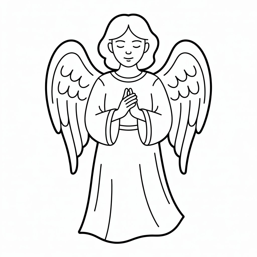 devel/angel coloring pages