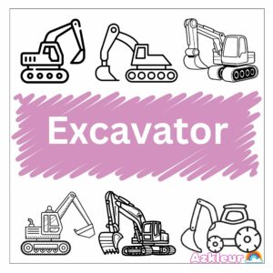 Excavator Coloring Pages