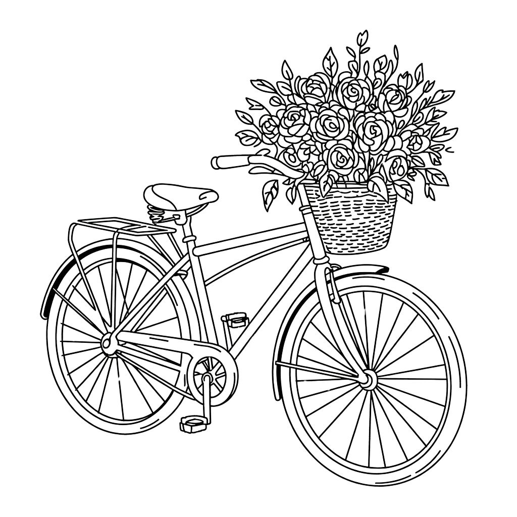 coloring pages bikes