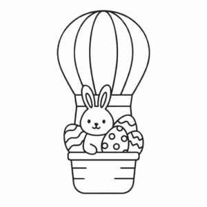 free printable hot air balloon coloring pages