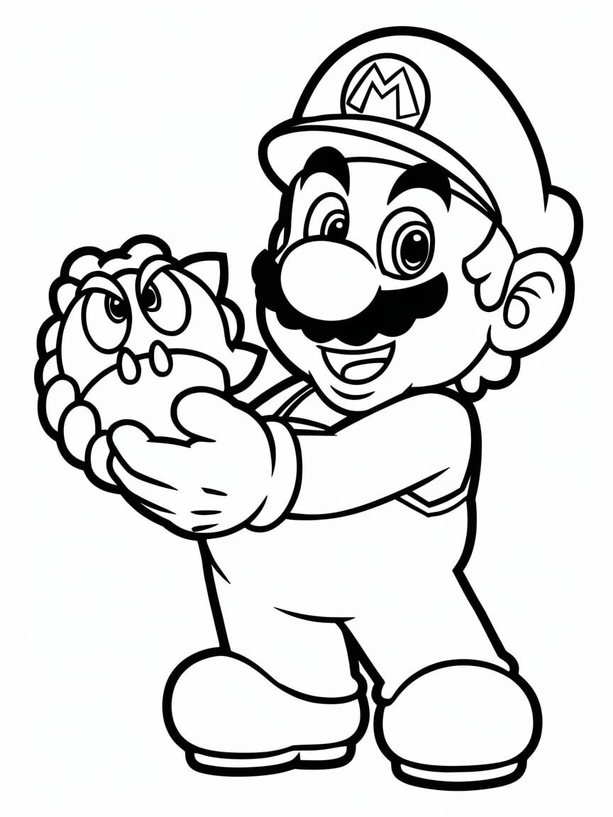free printable mario coloring sheets