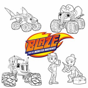 Blaze Coloring Pages