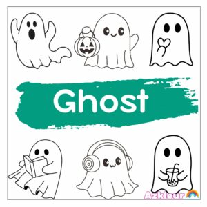 Ghost Coloring Pages
