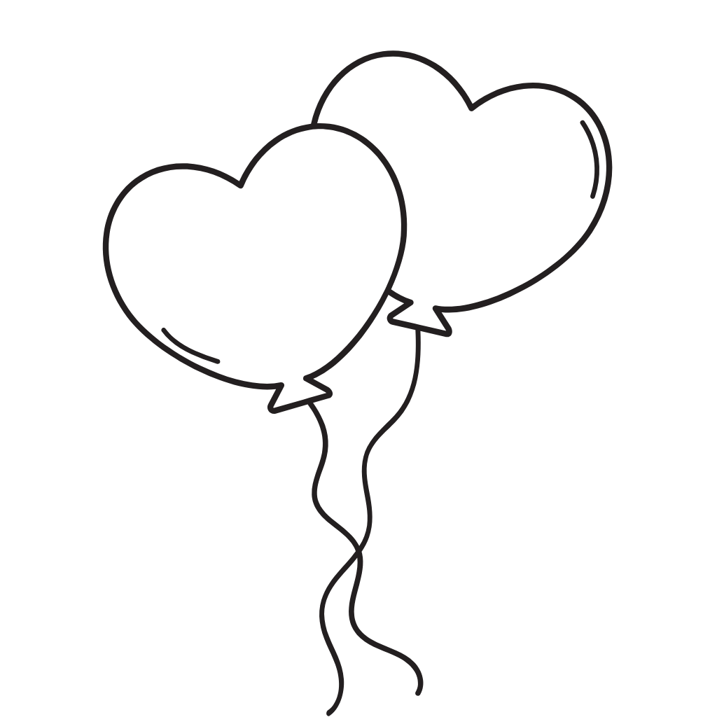happy birthday balloon coloring pages