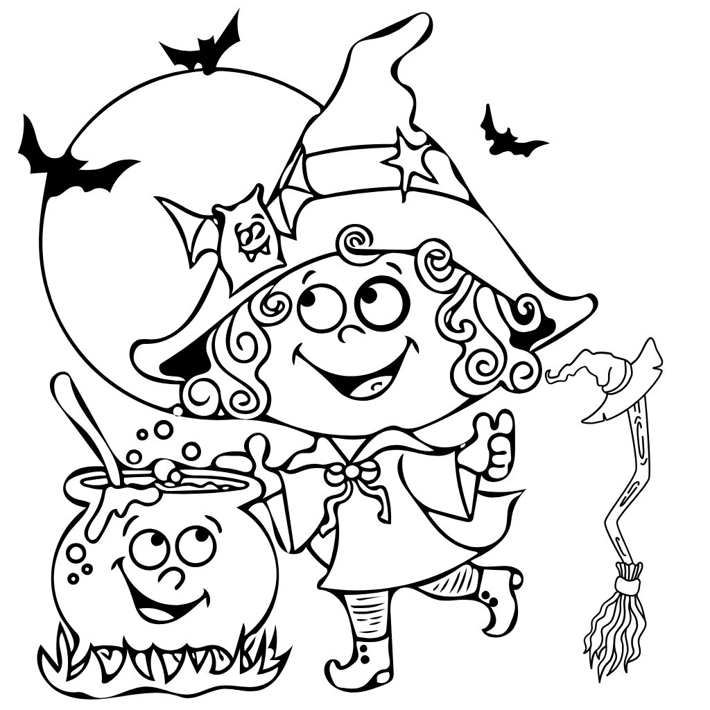 coloring pages of witches