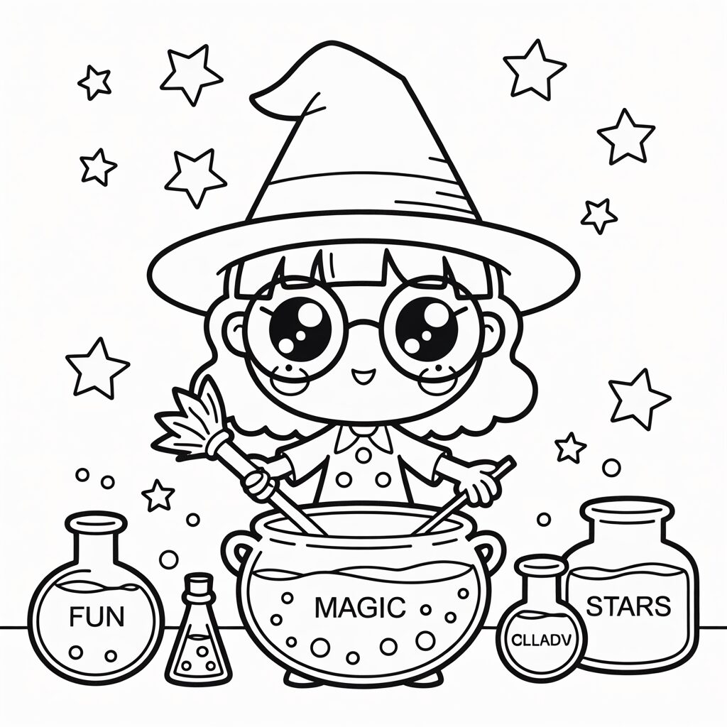 witches coloring pages