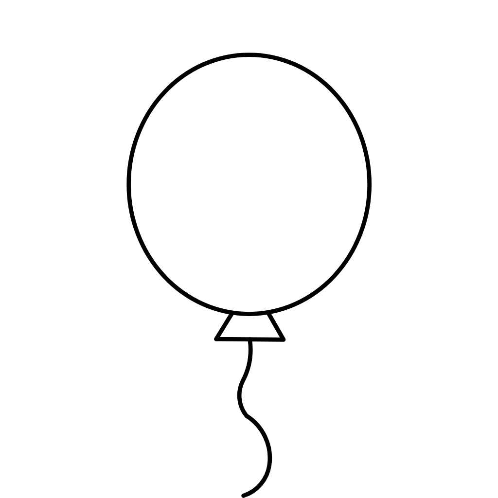 heart balloon coloring pages