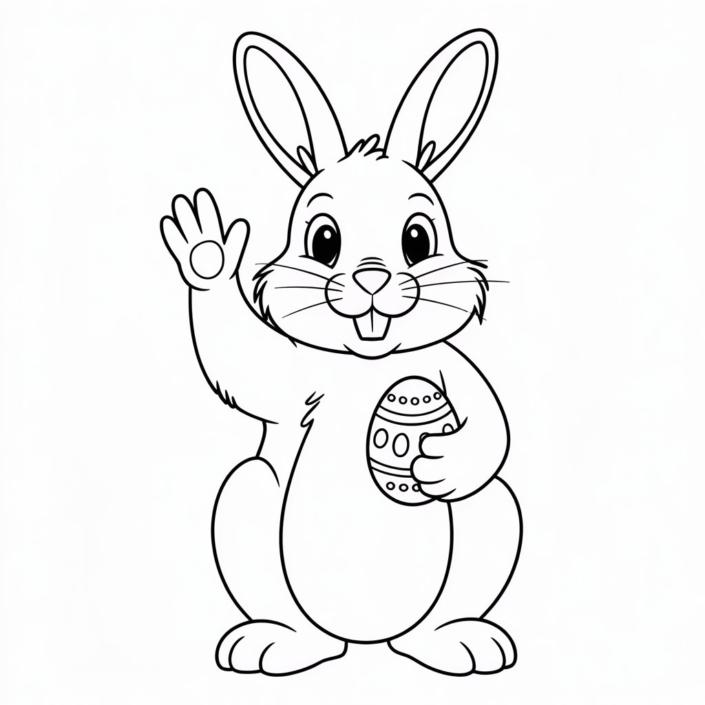 easter bunny coloring sheets